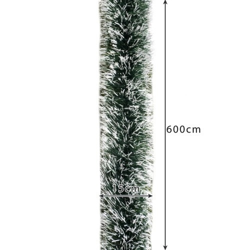Vánoční ozdobná girlanda s námrazou 600 cm 00022310